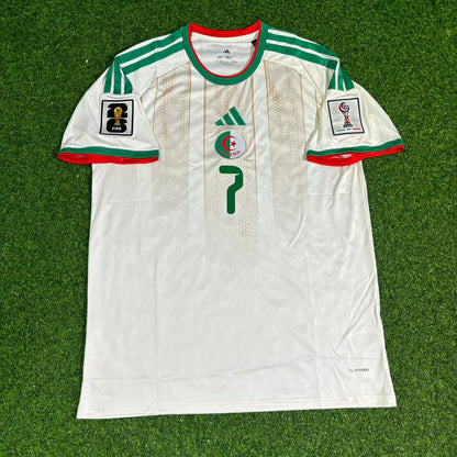 Algeria National Team World Cup 2026 Riyad Mahrez White Football Soccer Kit Jersey