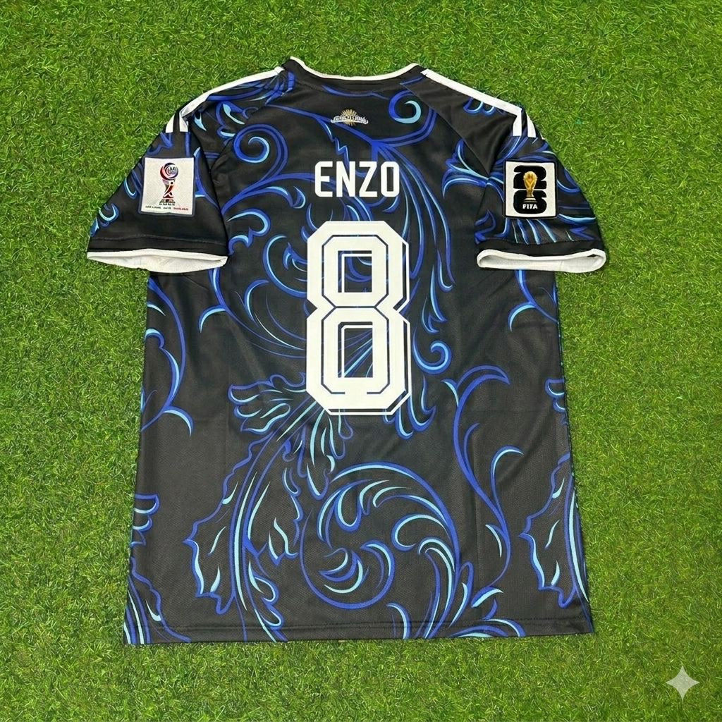 Argentina National Team World Cup 2026 Enzo Fernández Football Soccer Kit Jersey