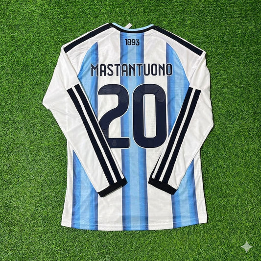 Argentina National Team World Cup 2026 Franco Mastantuono Long Sleeve Football Soccer Kit Jersey