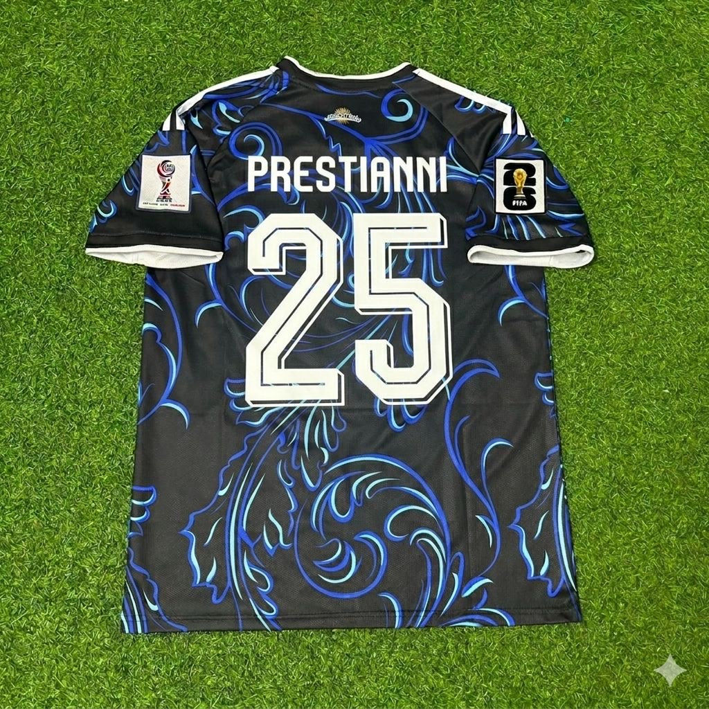 Argentina National Team World Cup 2026 Gianluca Prestianni Football Soccer Kit Jersey