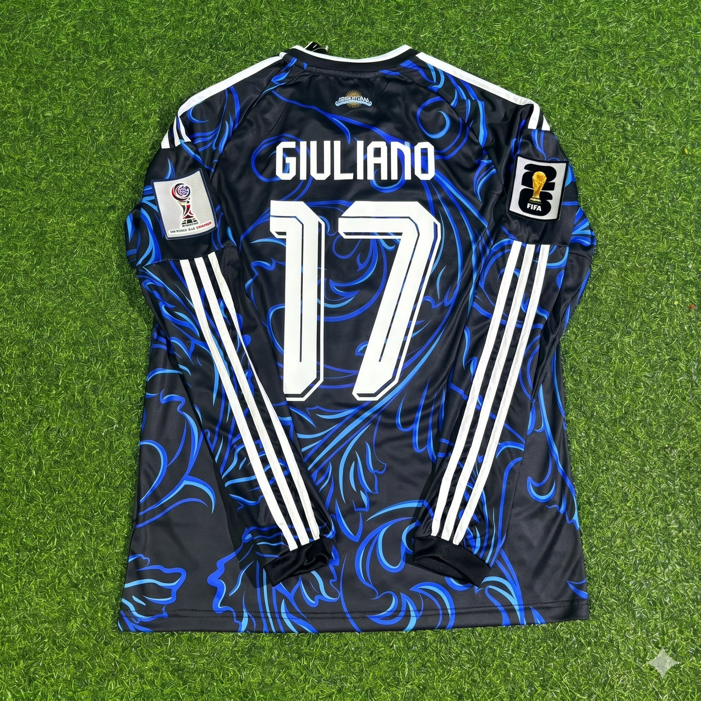 Argentina National Team World Cup 2026 Giuliano Simeone Long Sleeve Football Soccer Kit Jersey