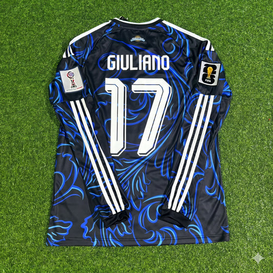 Argentina National Team World Cup 2026 Giuliano Simeone Long Sleeve Football Soccer Kit Jersey