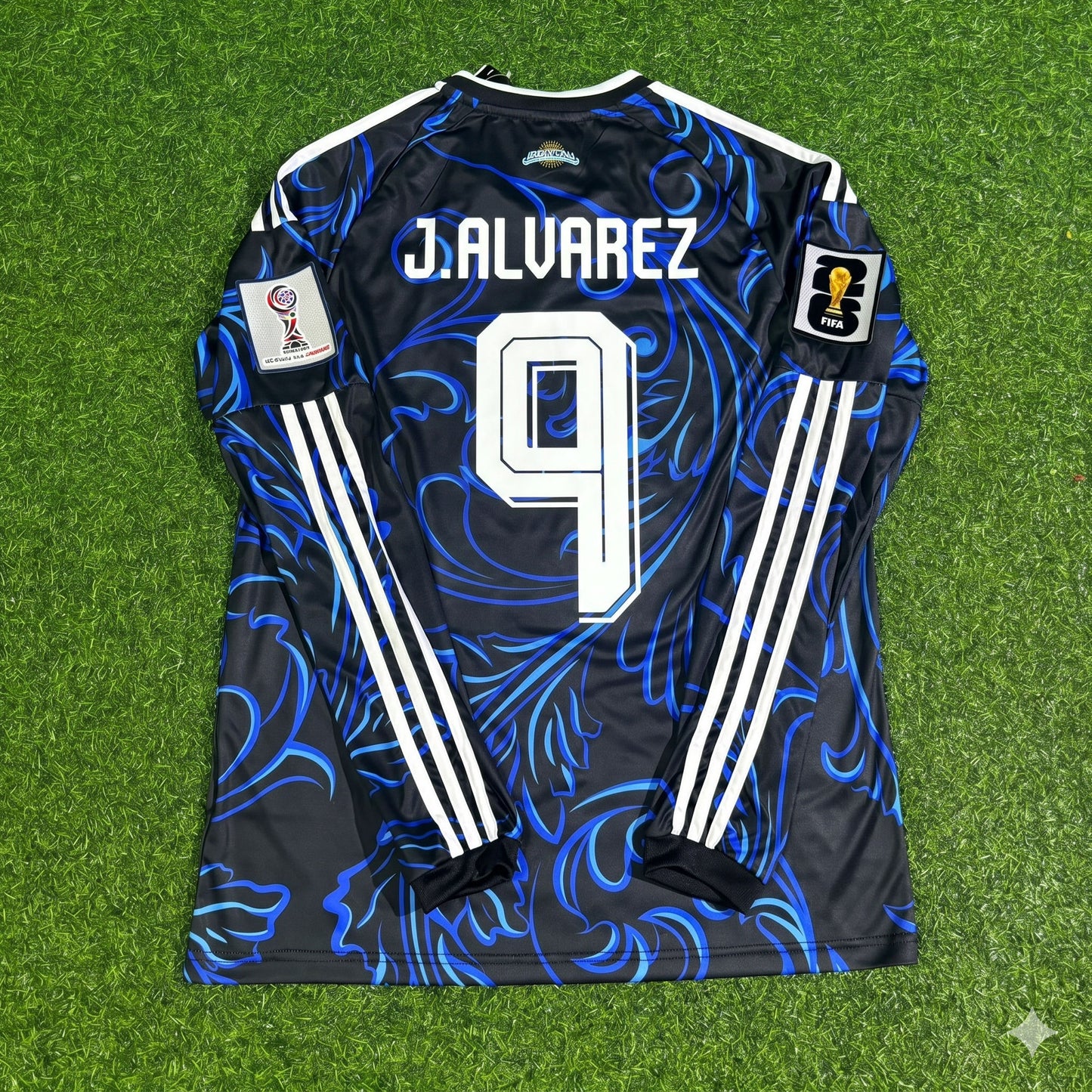 Argentina National Team World Cup 2026 Julian Alvarez Long Sleeve Football Soccer Kit Jersey