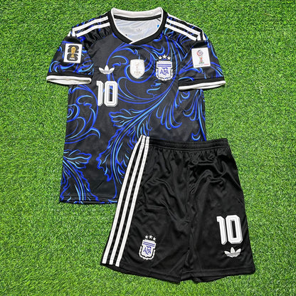 Argentina National Team World Cup 2026 Lionel Messi Children Football Soccer Kit Jersey
