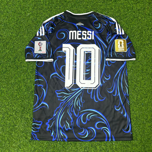 Argentina National Team World Cup 2026 Lionel Messi Gold Football Soccer Kit Jersey
