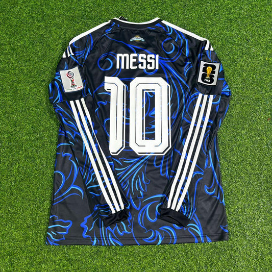 Argentina National Team World Cup 2026 Lionel Messi Long Sleeve Football Soccer Kit Jersey
