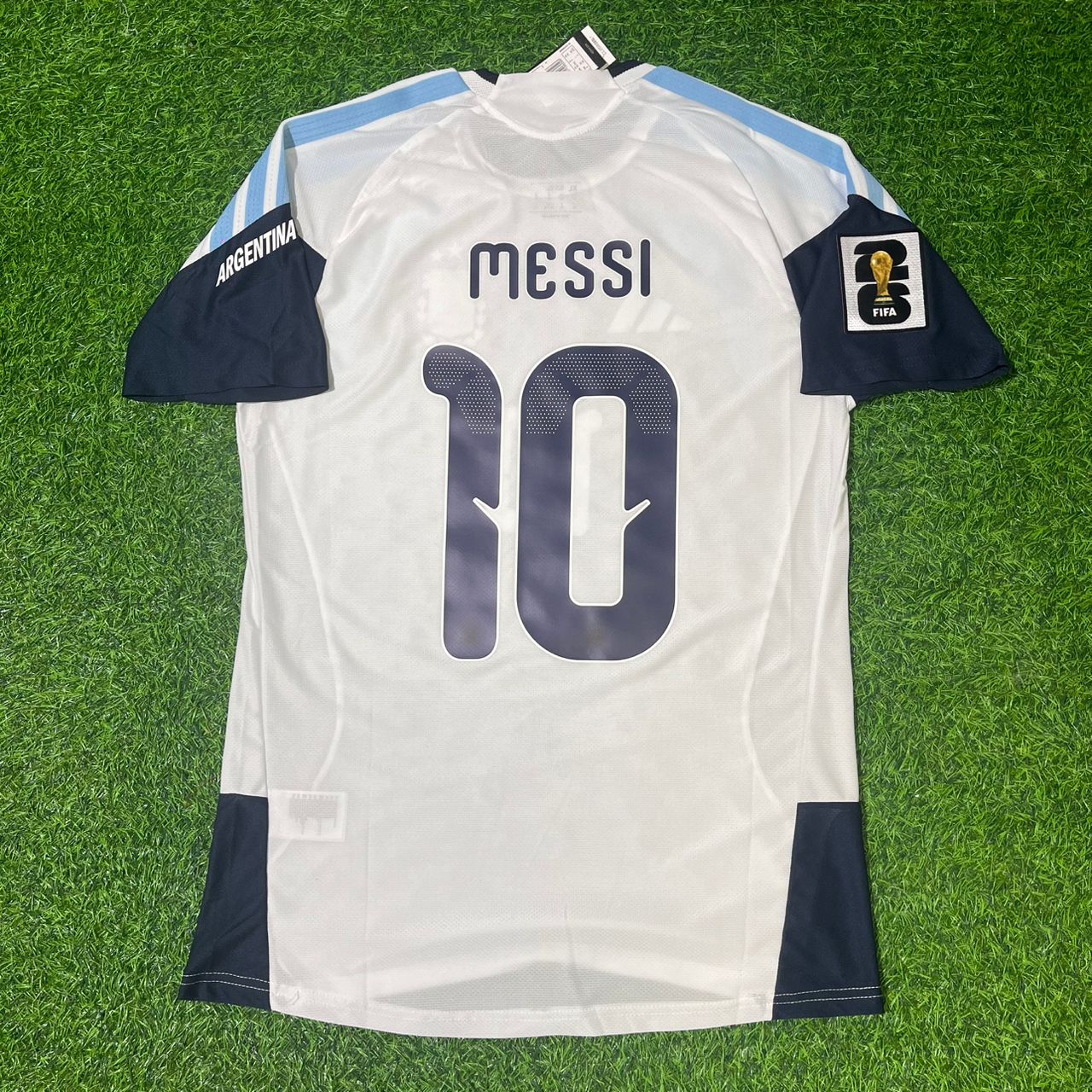 Argentina National Team World Cup 2026 Lionel Messi Player Version White Football Soccer Kit Jersey