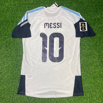 Argentina National Team World Cup 2026 Lionel Messi Player Version White Football Soccer Kit Jersey