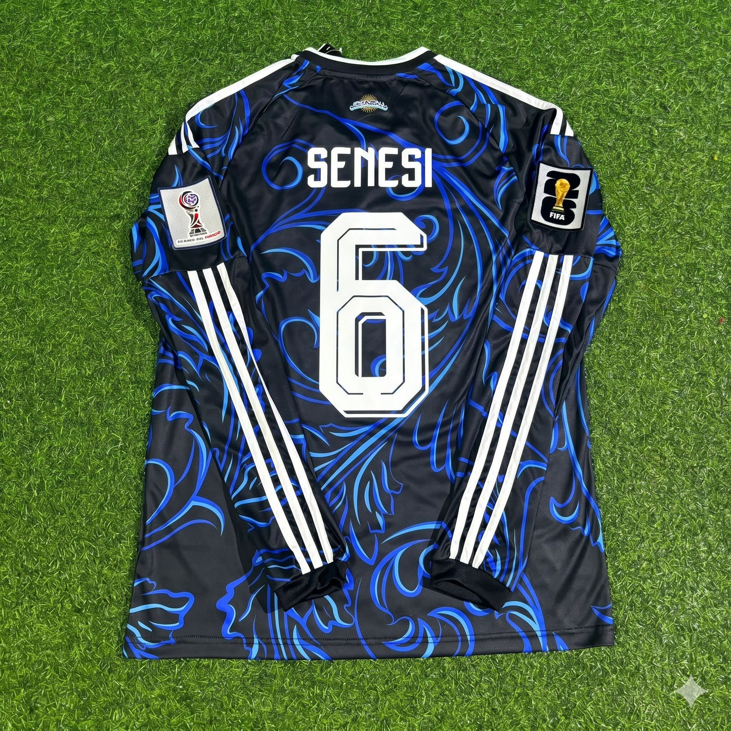Argentinien Nationalmannschaft Weltmeisterschaft 2026 Marcos Senesi Langarm-Fußballtrikot