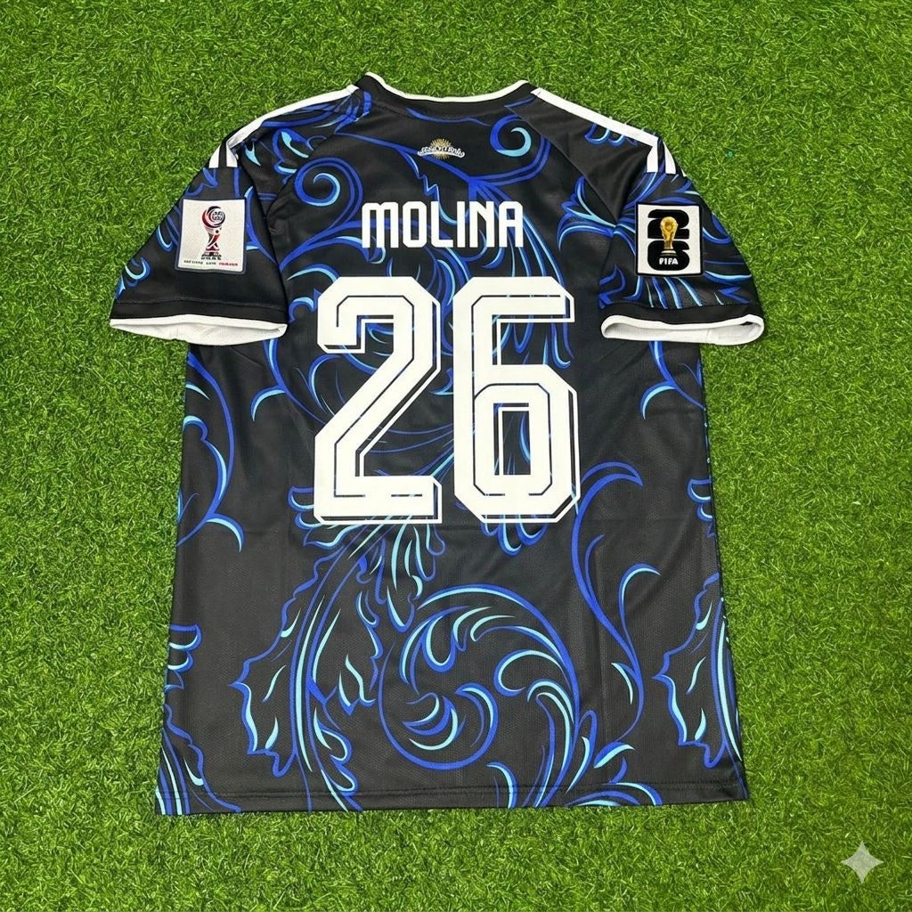 Argentina National Team World Cup 2026 Nahuel Molina Football Soccer Kit Jersey
