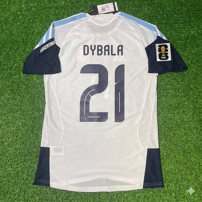 Argentina National Team World Cup 2026 Paulo Dybala Player Version White Football Soccer Kit Jersey