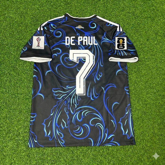 Argentina National Team World Cup 2026 Rodrigo de Paul Football Soccer Kit Jersey