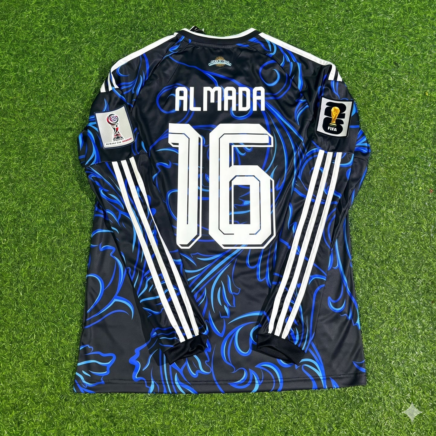 Argentina National Team World Cup 2026 Thiago Almada Long Sleeve Football Soccer Kit Jersey