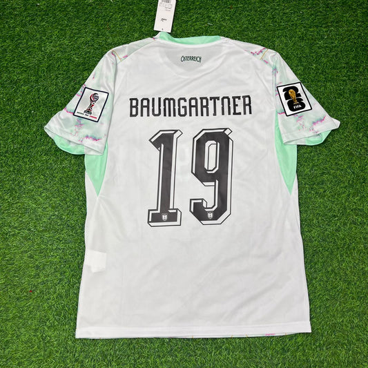 Austria National Team World Cup 2026 Christoph Baumgartner White Football Soccer Kit Jersey