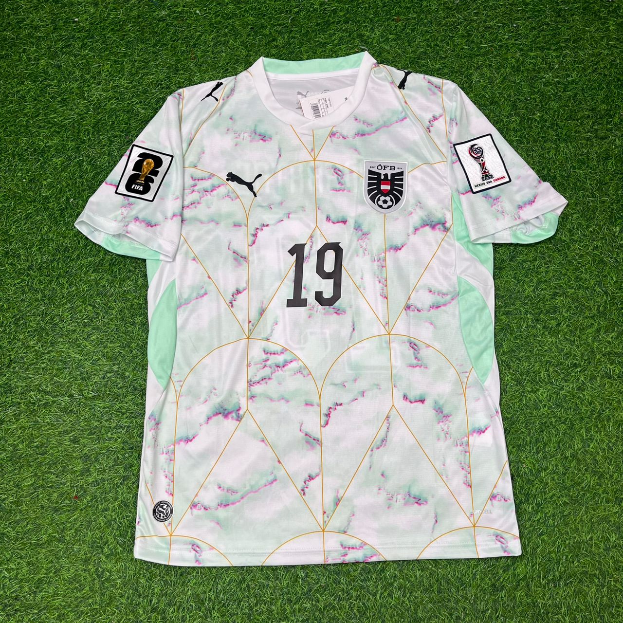 Austria National Team World Cup 2026 Christoph Baumgartner White Football Soccer Kit Jersey