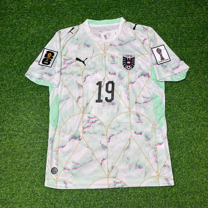 Austria National Team World Cup 2026 Christoph Baumgartner White Football Soccer Kit Jersey