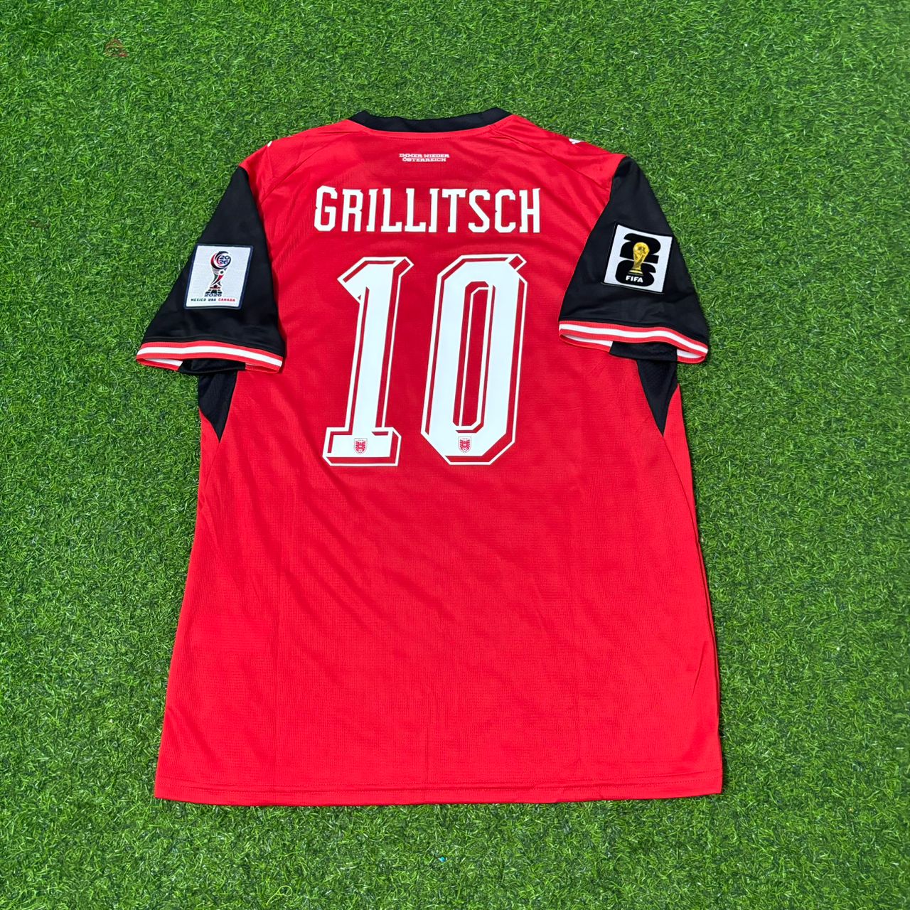 Austria National Team World Cup 2026 Florian Grillitsch Football Soccer Kit Jersey