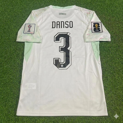 Austria National Team World Cup 2026 Kevin Danso White Football Soccer Kit Jersey