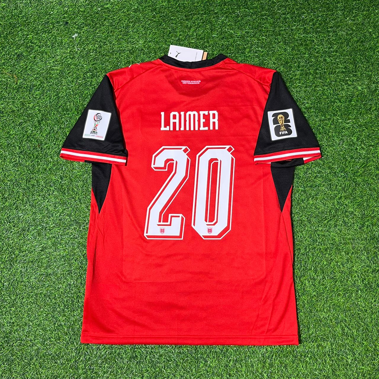 Austria National Team World Cup 2026 Konrad Laimer Football Soccer Kit Jersey