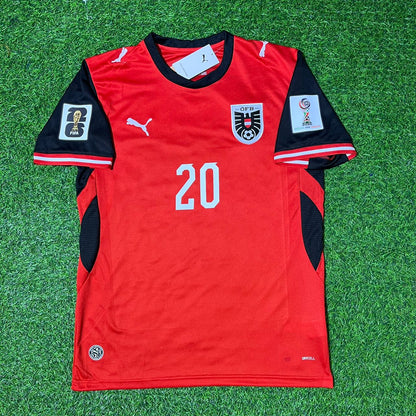 Austria National Team World Cup 2026 Konrad Laimer Football Soccer Kit Jersey