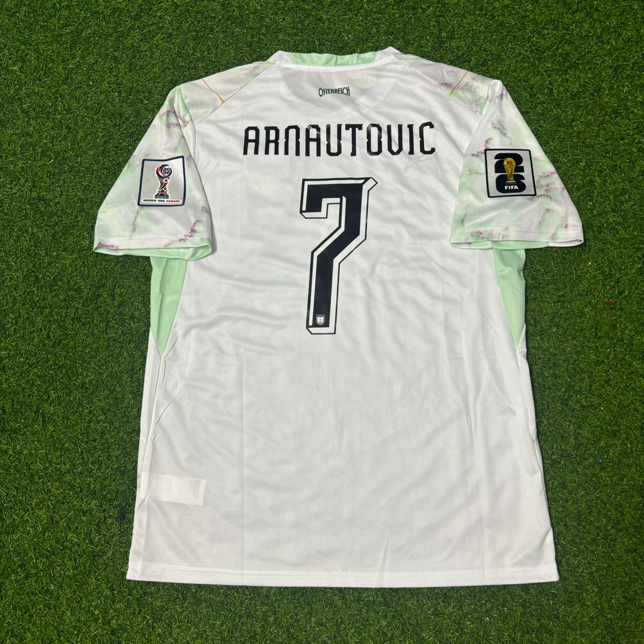 Austria National Team World Cup 2026 Marko Arnautović White Football Soccer Kit Jersey