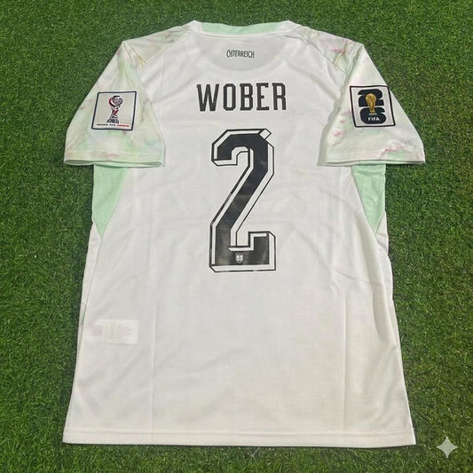 Austria National Team World Cup 2026 Maximilian Wöber White Football Soccer Kit Jersey