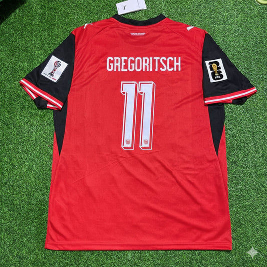 Austria National Team World Cup 2026 Michael Gregoritsch Football Soccer Kit Jersey