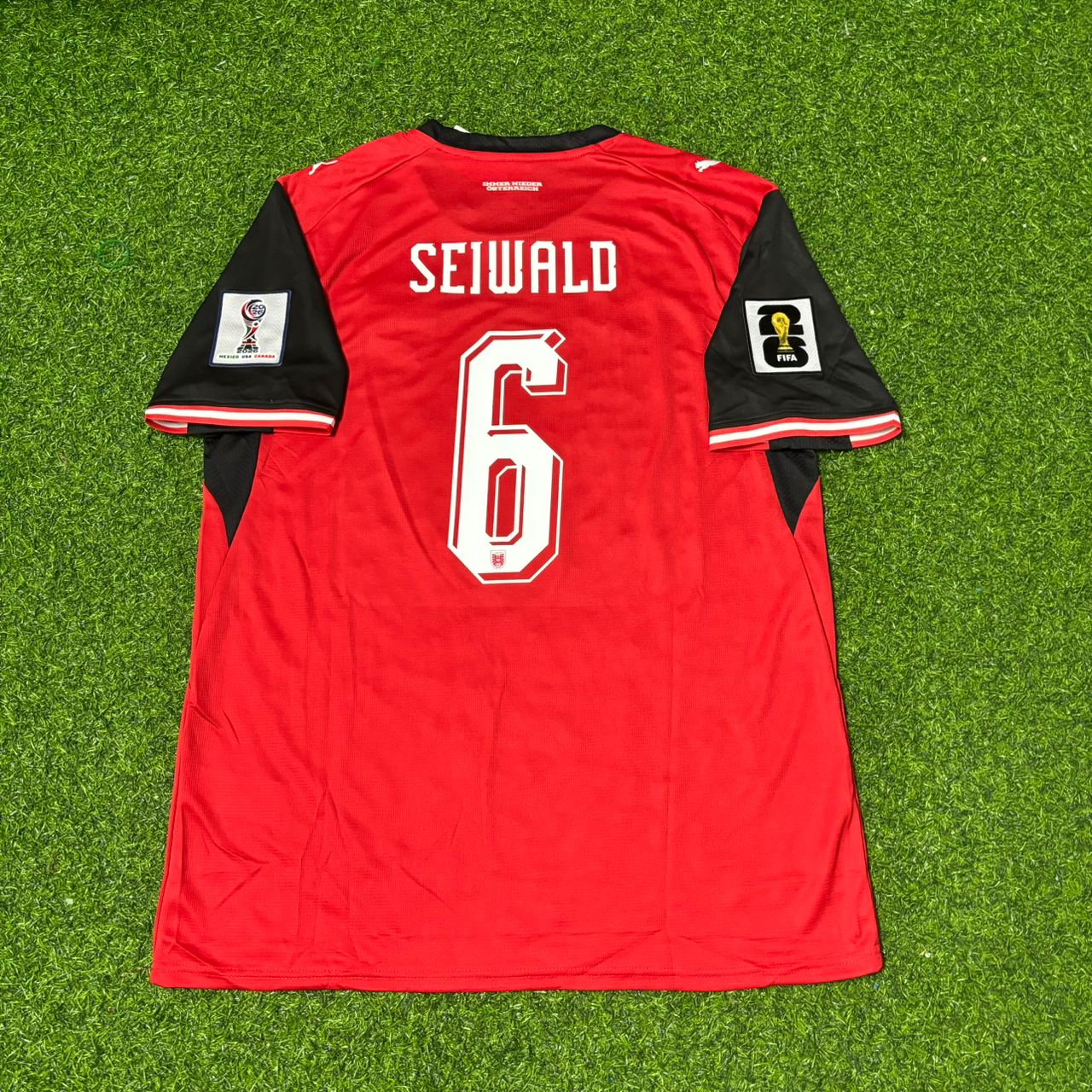 Austria National Team World Cup 2026 Nicolas Seiwald Football Soccer Kit Jersey