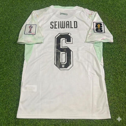 Austria National Team World Cup 2026 Nicolas Seiwald White Football Soccer Kit Jersey