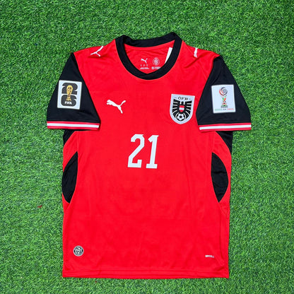 Austria National Team World Cup 2026 Patrick Wimmer Football Soccer Kit Jersey