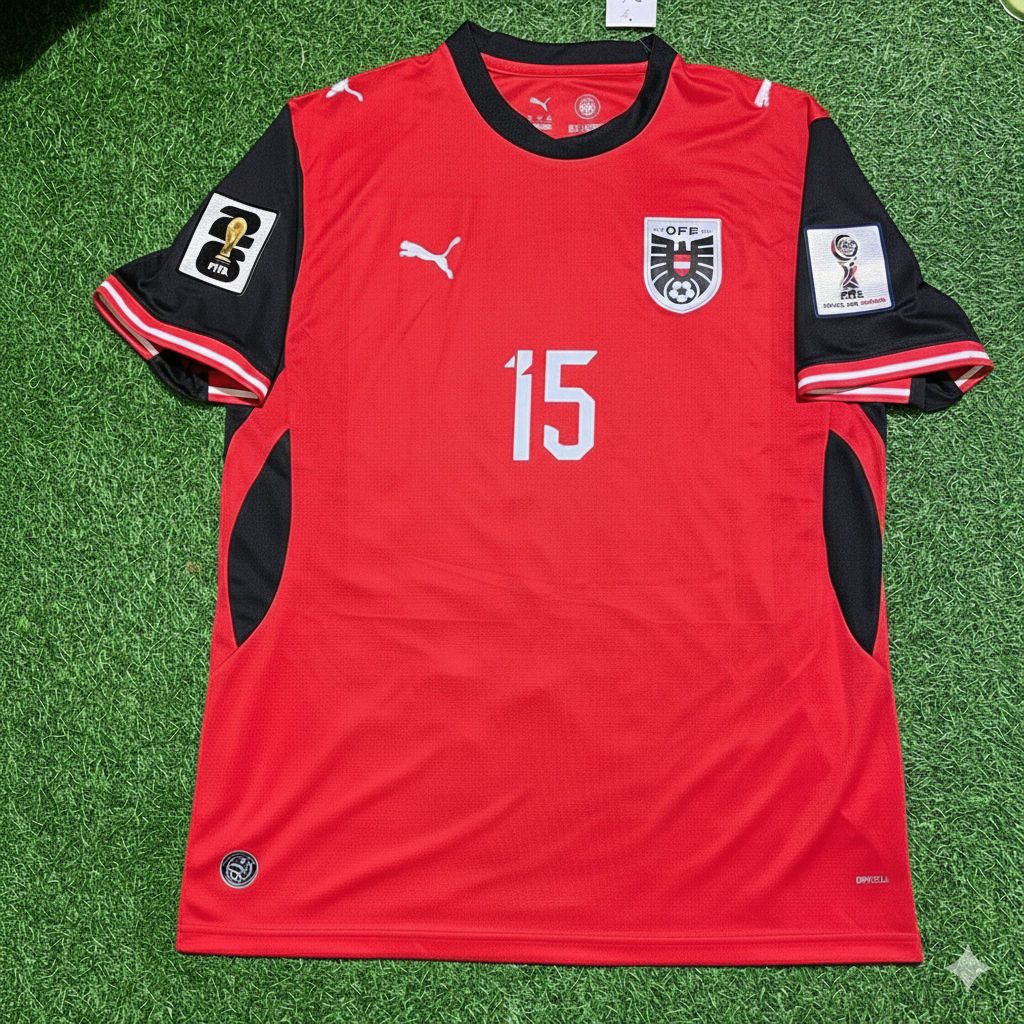 Austria National Team World Cup 2026 Philipp Lienhart Football Soccer Kit Jersey