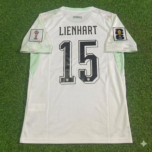 Austria National Team World Cup 2026 Philipp Lienhart White Football Soccer Kit Jersey