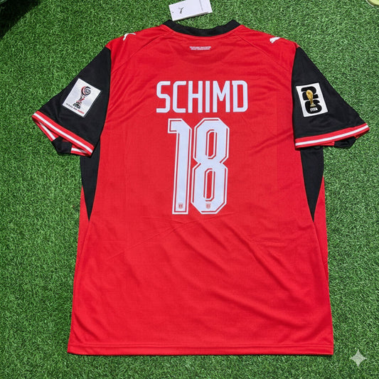 Austria National Team World Cup 2026 Romano Schmid Football Soccer Kit Jersey