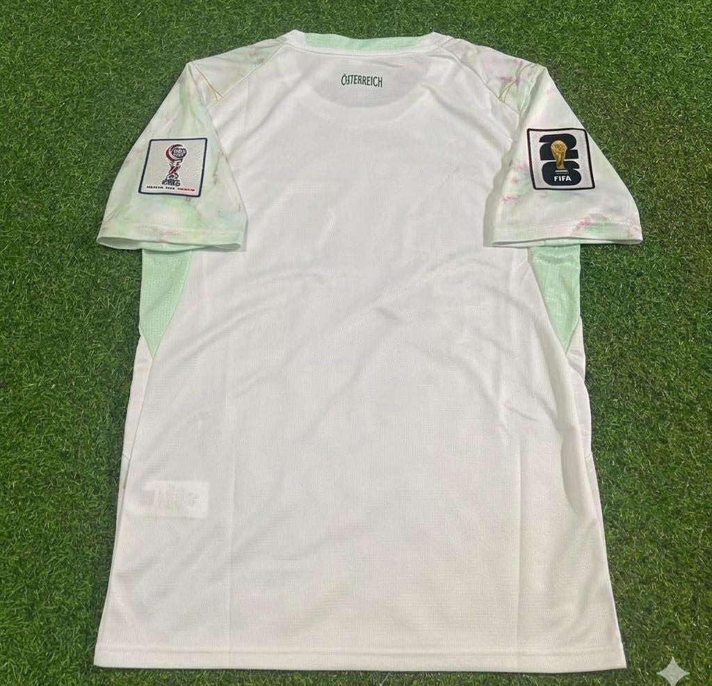 Austria National Team World Cup 2026 White Football Soccer Kit Jersey
