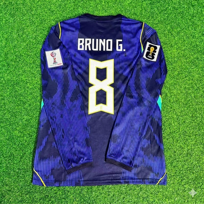 Brazil National Team World Cup 2026 Bruno Guimarães # Away Blue Football Soccer Kit Jersey