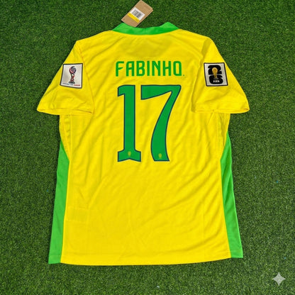 Brazil National Team World Cup 2026 Fabinho Football Soccer Kit Jersey
