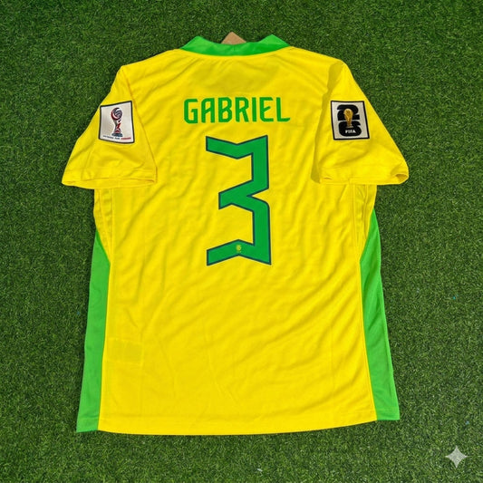 Brazil National Team World Cup 2026 Gabriel Magalhaes Football Soccer Kit Jersey