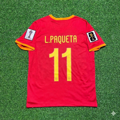 Brazil National Team World Cup 2026 Lucas Paquetá # Red Football Soccer Kit Jersey