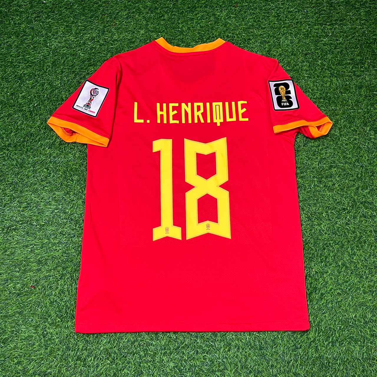 Brasilien Nationalmannschaft WM 2026 Luiz Henrique Rotes Fußballtrikot Trikot