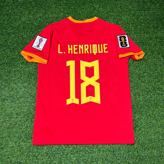 Brazil National Team World Cup 2026 Luiz Henrique Red Football Soccer Kit Jersey