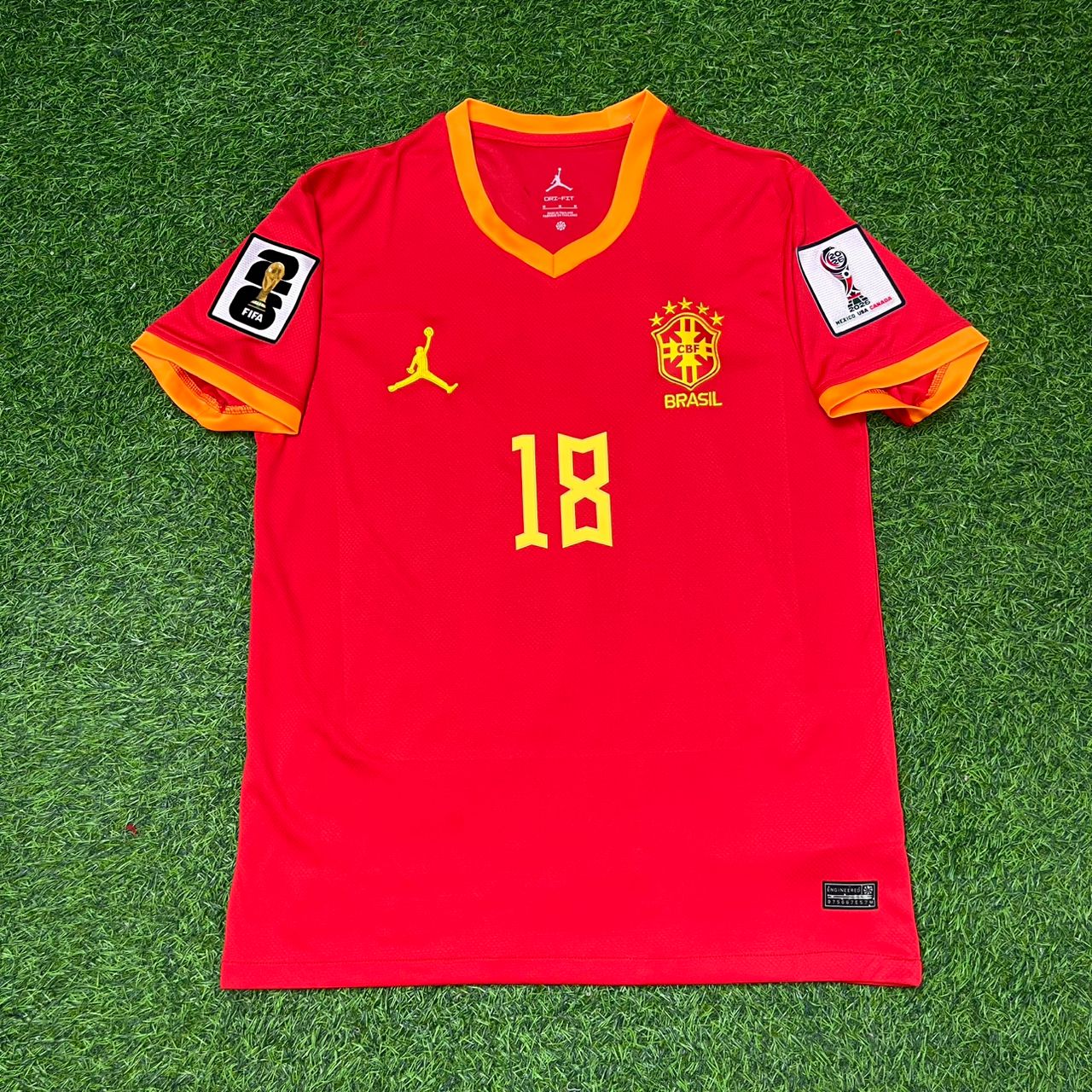 Brasilien Nationalmannschaft WM 2026 Luiz Henrique Rotes Fußballtrikot Trikot
