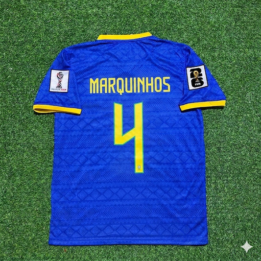 Brazil National Team World Cup 2026 Marquinhos Football Soccer Kit Jersey