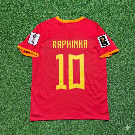 Brazil National Team World Cup 2026 Raphinha # Red Football Soccer Kit Jersey