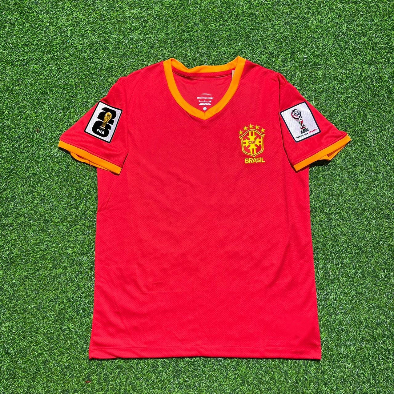 Brazil National Team World Cup 2026 Red Football Soccer Kit Jersey
