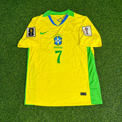 Brazil National Team World Cup 2026 Vinicius Junior Vini JR Football Soccer Kit Jersey