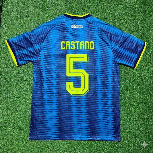 Colombia National Team World Cup 2026 Kevin Castaño Away Football Soccer Kit Jersey