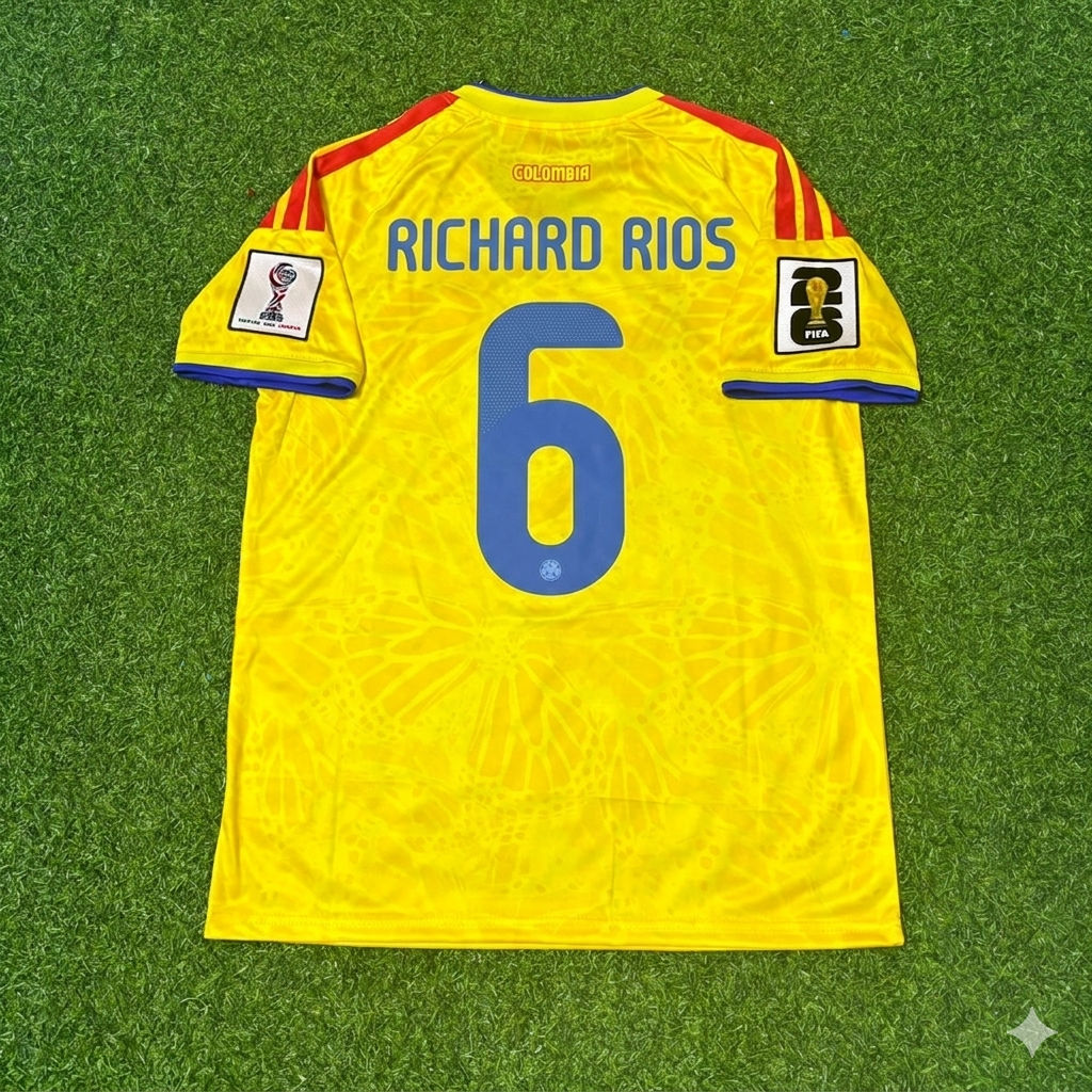 Colombia National Team World Cup 2026 Richard Rios Football Soccer Kit Jersey