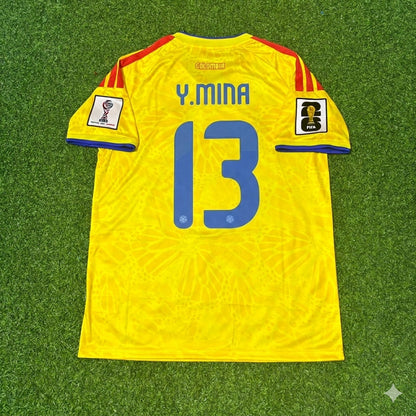 Colombia National Team World Cup 2026 Yerry Mina Football Soccer Kit Jersey