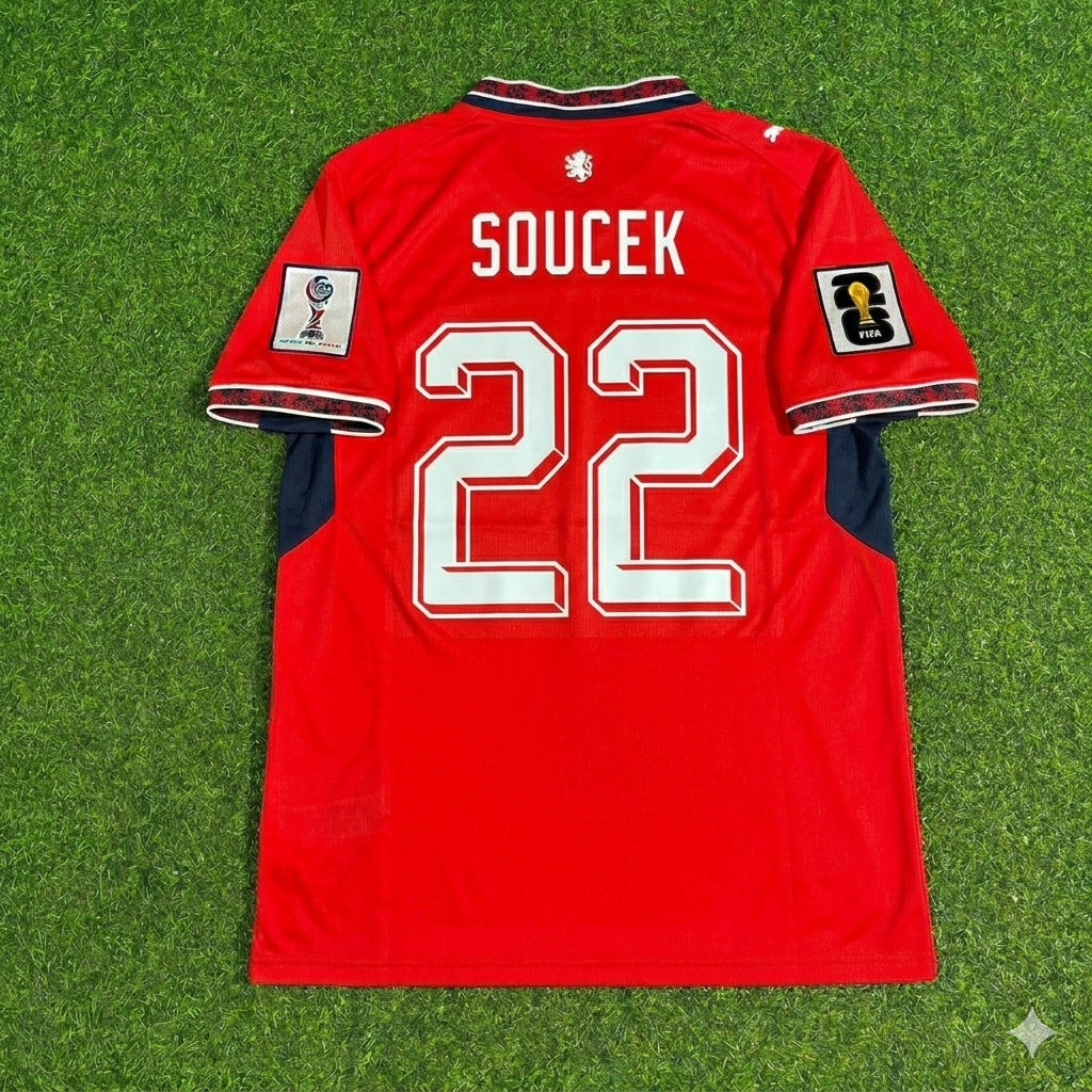 Czech Republic National Team World Cup 2026 Tomáš Souček Football Soccer Kit Jersey