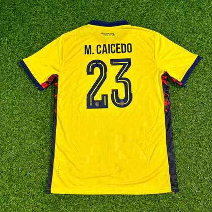Ecuador National Team World Cup 2026 Moisés Caicedo Football Soccer Kit Jersey